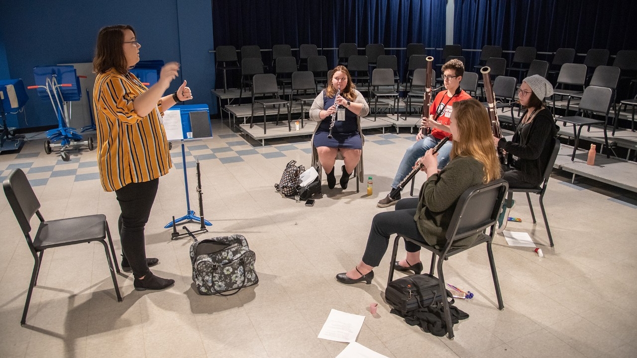 Student teaching chamber ensemble