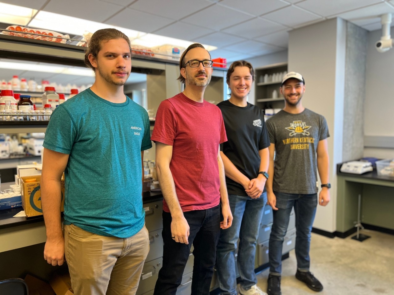 NKU Chemistry students conducting summer research in the lab