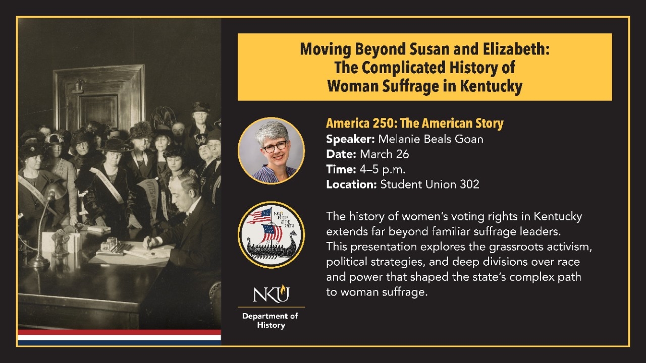 Flyer announcing lecture on Feb 25