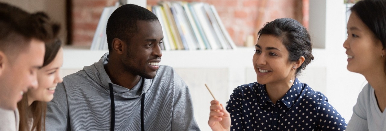 Students engaged in discussion