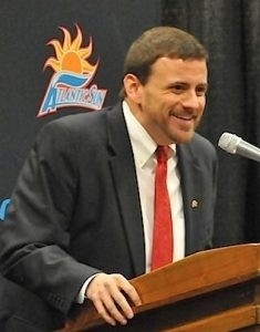 Chris Cole at podium