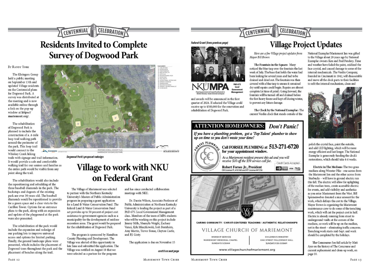 Untitled design - 1 Mariemont Village newspaper article