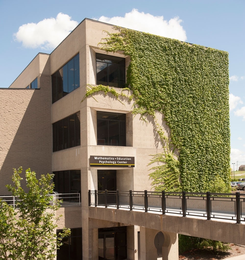 A photo of MEP building in the spring.