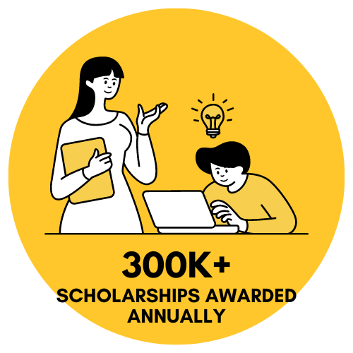 300K scholarships awarded annually