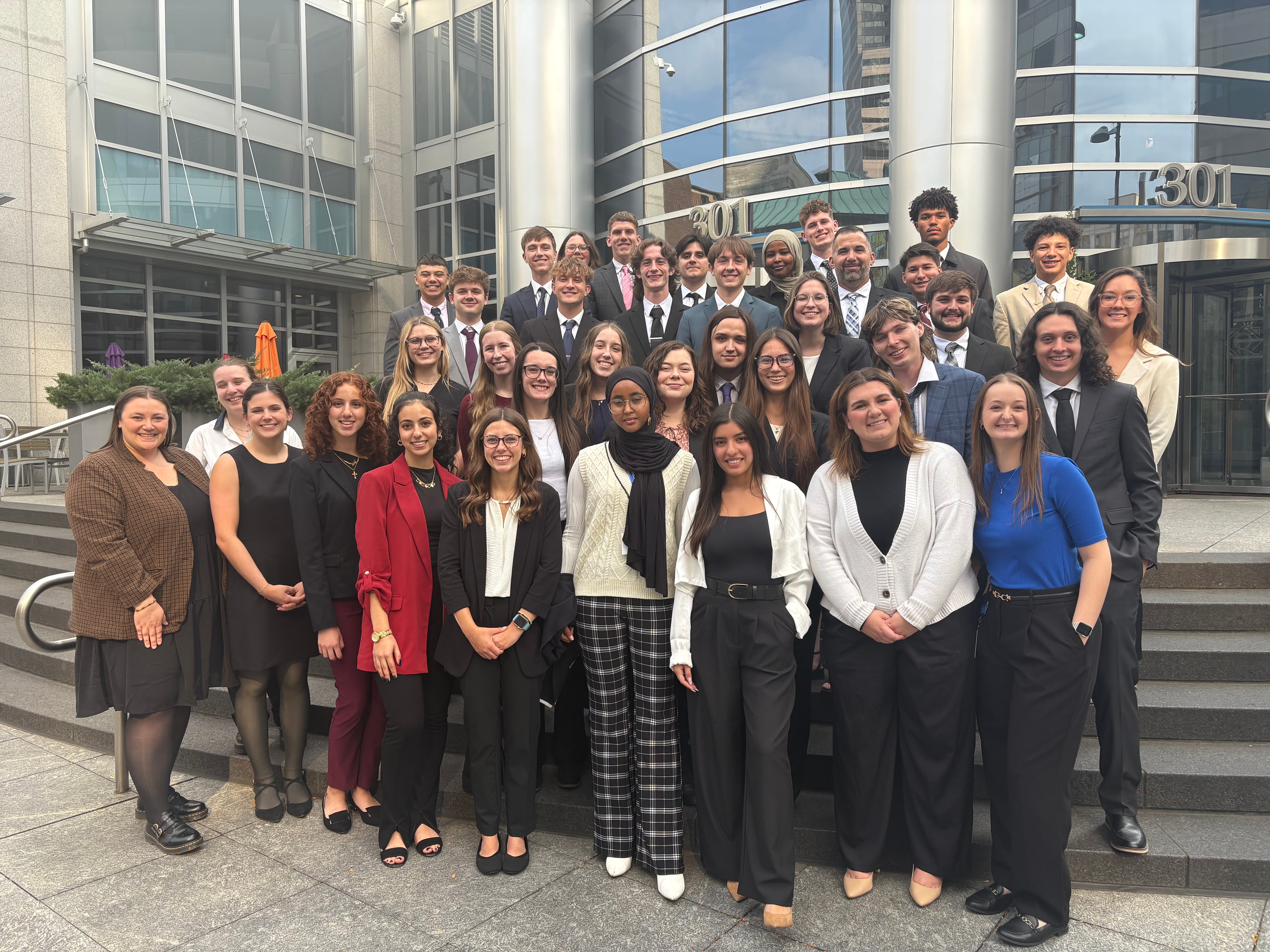 group photo of emerging leaders club at haile college of business