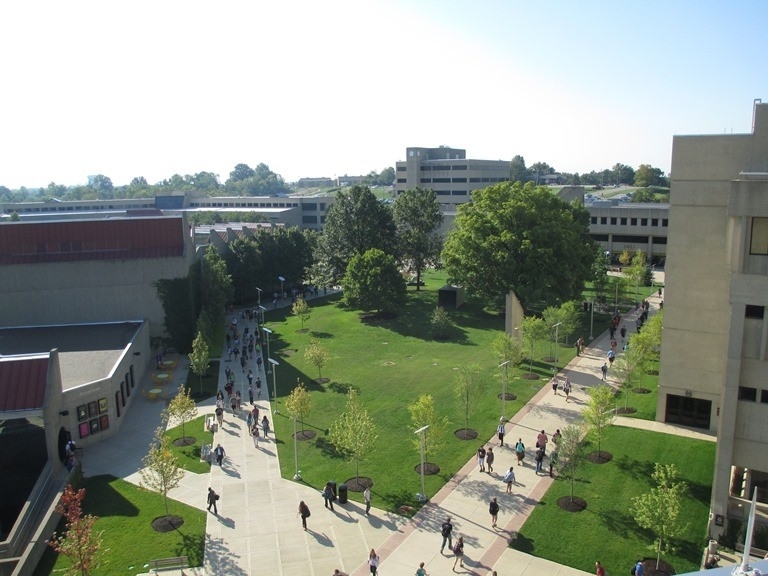 NKU campus mid campus aerial view