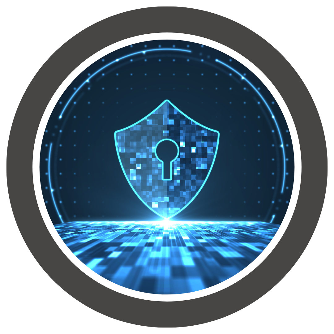 Graphic of cyber lock