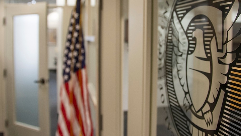 Office interior of the United States Patent and Trademark Office (USPTO)