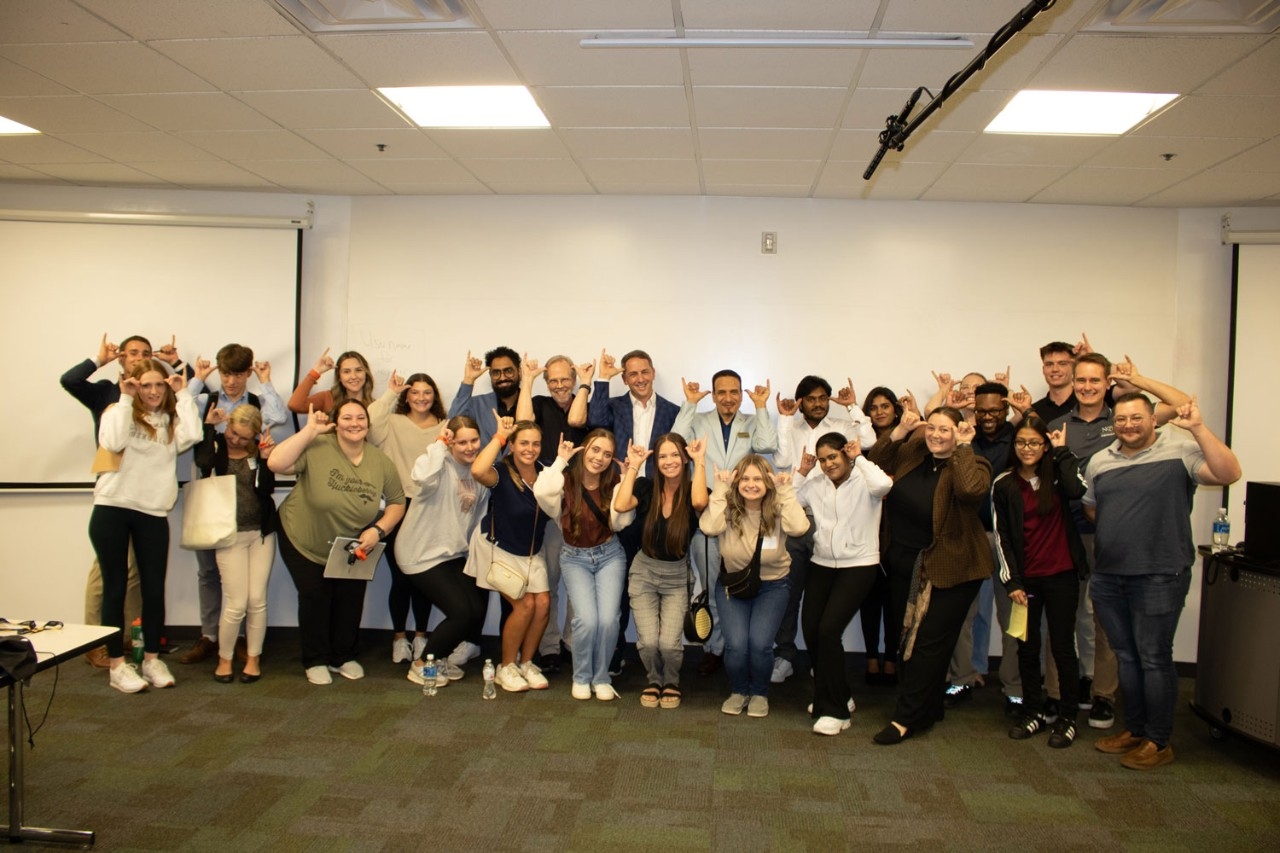 NKu students Norsing up during Business Week event