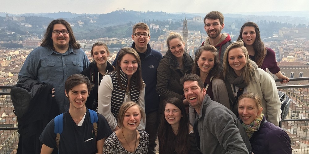 Students in the study abroad program