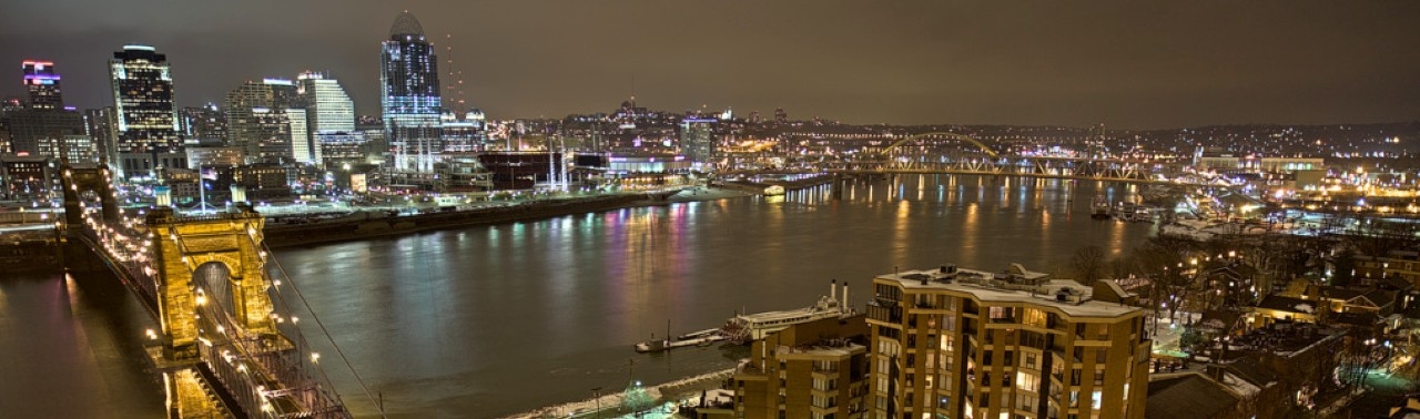 Cincinnati Skyline at Night