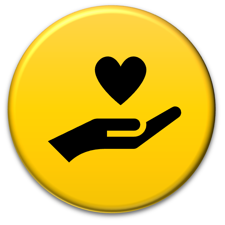 icon of hand holding a heart