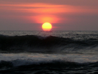 sunset in Costa Rica