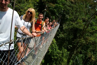 Hanging Bridge in Costa Rica