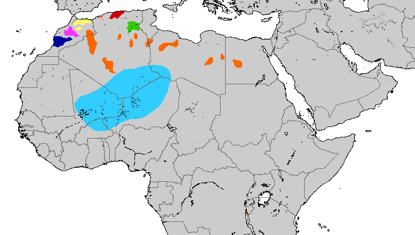 Amazigh Population Map