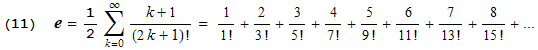 New formula for e #11 (H.J. Brothers, 2004)