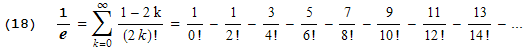 New formula for e #18 (H.J. Brothers, 2004)