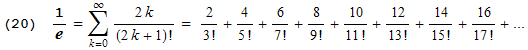 Formula for e #20 (H.J. Brothers, 2004)