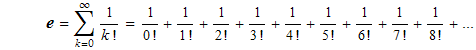 Newton's Direct method for approximating e