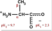 Chemical structure for alanine