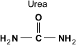 Chemical structure of Urea H2N -C(O)-NH2