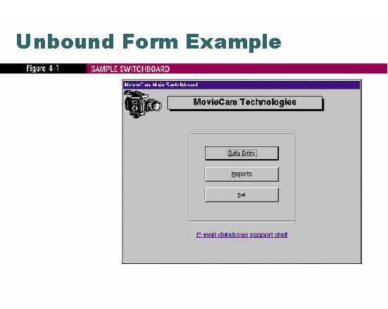 Unbound Form Example