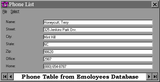 Second Record from Phone Table in Employees Database